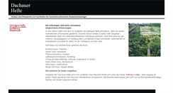 Desktop Screenshot of dachauer-hefte.de